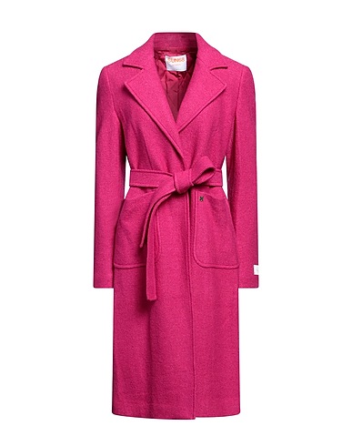SUN 68 Coat Fuchsia 53% Wool, 47% Viscose, Polyester