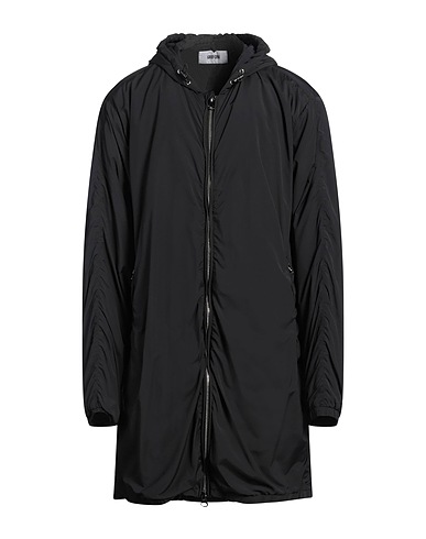 GRIFONI Full-length jacket Black 92% Polyamide, 8% Elastane