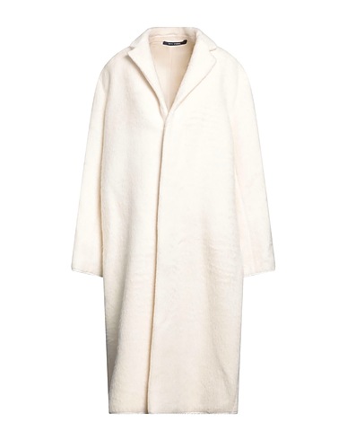 SOFIE D'HOORE Teddy Coat Off white 59% Lana, 41% Lana di baby lama