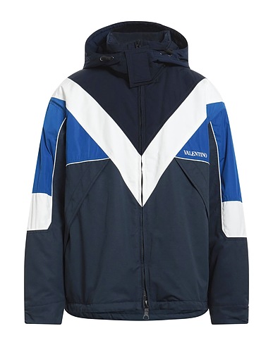 VALENTINO GARAVANI Jacket Navy 62% Polyester, 38% Cotton, Polyamide
