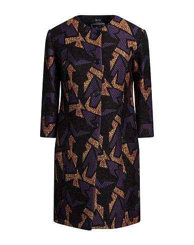 HANITA Coat Purple 55% Polyester, 25% Wool, 8% Acrylic, 6% Alpaca wool, 6% Nylon