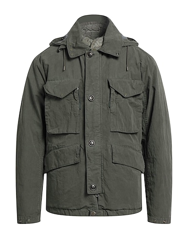 C.P. COMPANY Jacket Military green 75% Cotton, 25% Polyamide