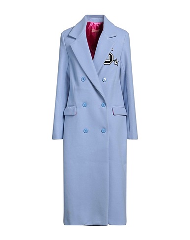 SHOPART Coat Light blue 52% Acrylic, 42% Polyester, 6% Wool