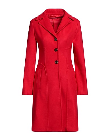 BIANCOGHIACCIO Coat Red 52% Acrylic, 42% Polyethylene, 6% Wool
