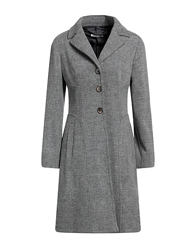 BIANCOGHIACCIO Cappotto Grigio 52% Acrilico, 42% Polietilene, 6% Lana