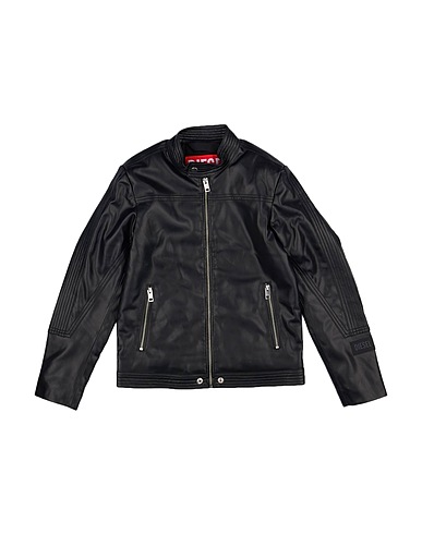 DIESEL Biker jacket Black 100% Polyester