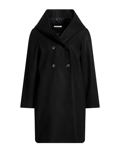 BIANCOGHIACCIO Coat Black 52% Acrylic, 42% Polyethylene, 6% Wool