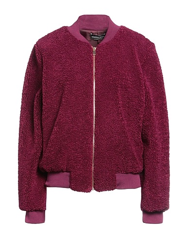 VANESSA SCOTT Teddy Coat Plum 100% Polyester