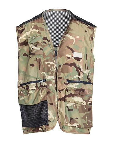 LC23 Jacket CAMO NYLON VEST
 Military green 100% Polyamide