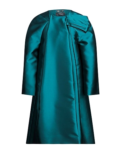 ALBERTA FERRETTI Full-length jacket Deep teal 85% Polyester, 15% Silk