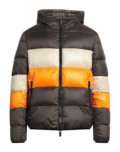 .12 PUNTODODICI Shell  jacket Dark brown 100% Nylon