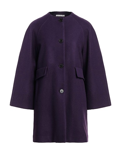 BIANCOGHIACCIO Coat Purple 52% Acrylic, 42% Polyethylene, 6% Wool