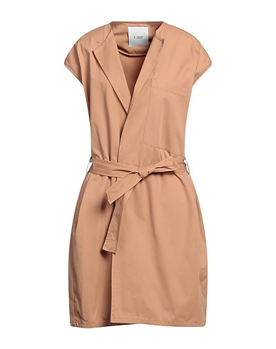 T_COAT Full-length jacket Camel 100% Cotton