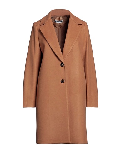 BIANCOGHIACCIO Coat Camel 100% Polyester