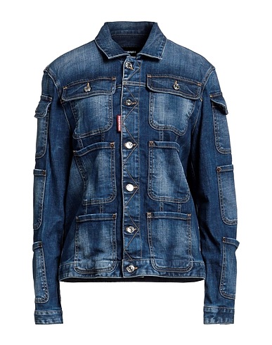 DSQUARED2 Denim jacket Blue 98% Cotton, 2% Elastane