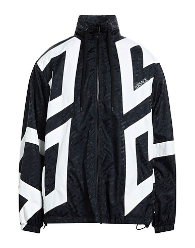 VERSACE Jacket Black 100% Polyamide, Polyester