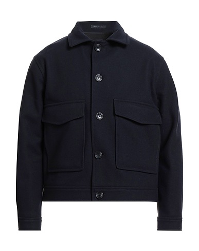 TAGLIATORE Jacket Midnight blue 70% Virgin Wool, 20% Polyamide, 10% Cashmere