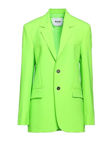 MSGM Blazer Lime green 96% Virgin Wool, 4% Elastane