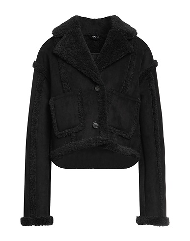 OW COLLECTION Teddy Coat Black 100% Polyester