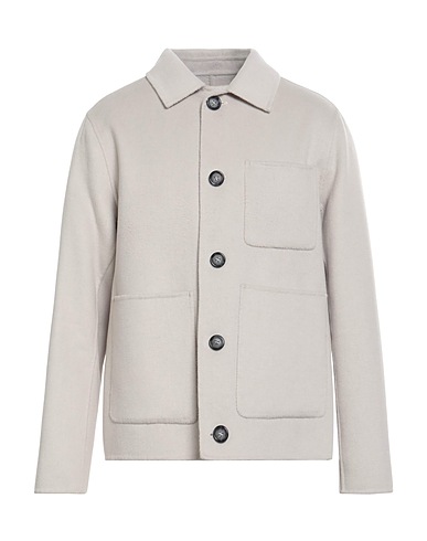 PAOLO PECORA Jacket Off white 50% Polyester, 50% Wool