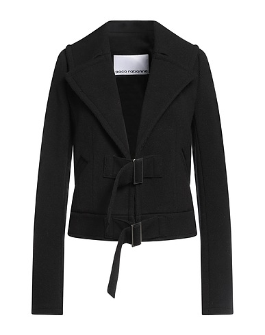 RABANNE Blazer Black 62% Wool, 37% Polyamide, 1% Elastane