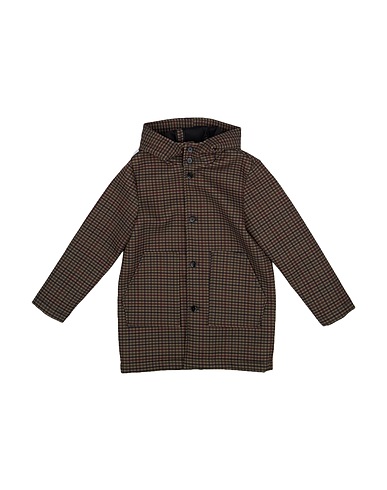 PAOLO PECORA Coat Military green 90% Polyester, 10% Elastane