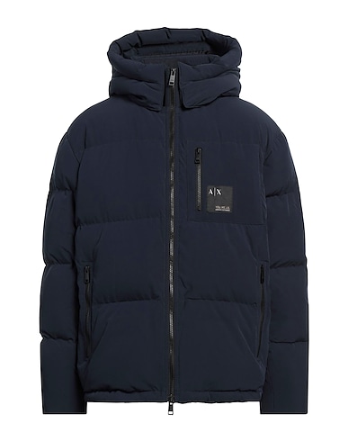 ARMANI EXCHANGE Shell jacket Navy blue 92% Polyester, 8% Elastane