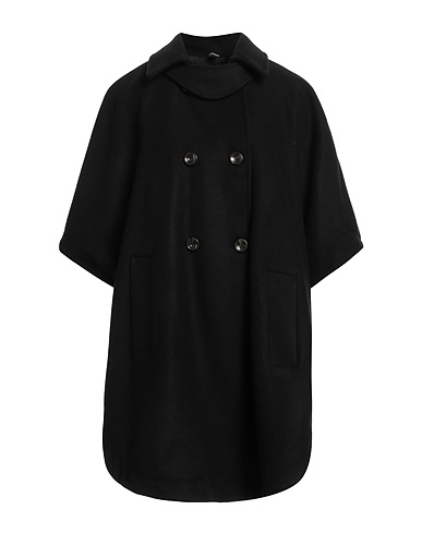 SOUVENIR Coat Black 53% Acrylic, 43% Polyester, 4% Wool