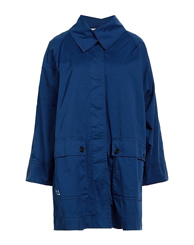 SEMICOUTURE Full-length jacket Blue 98% Cotton, 2% Elastane
