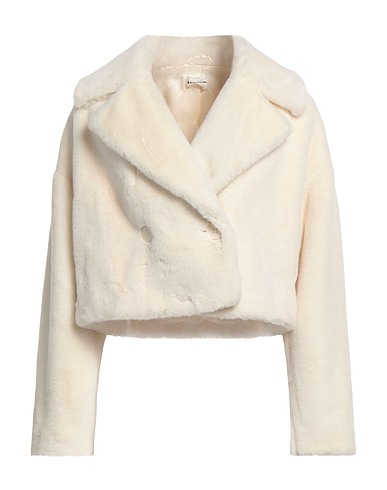 P.A.R.O.S.H. Teddy Coat Ivory 100% Polyester