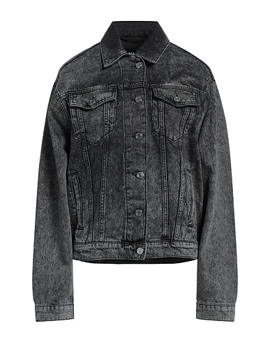KARL LAGERFELD Denim jacket Black 100% Cotton