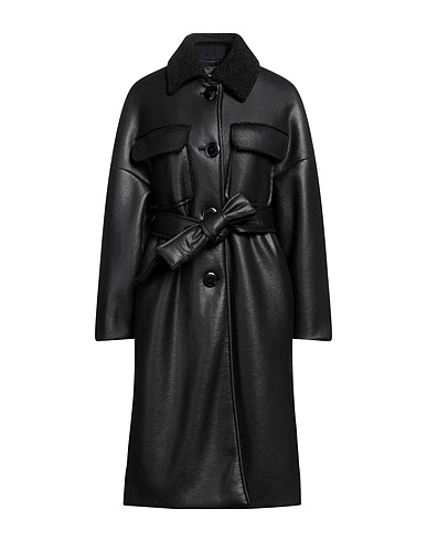 SEES INFINITELY WOMAN Mantel Schwarz 100% Polyester
