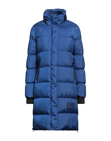 LOVE MOSCHINO Shell jacket Blue 100% Polyester, Elastane
