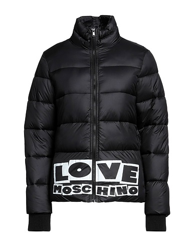 LOVE MOSCHINO パファージャケット ブラック ナイロン 100%