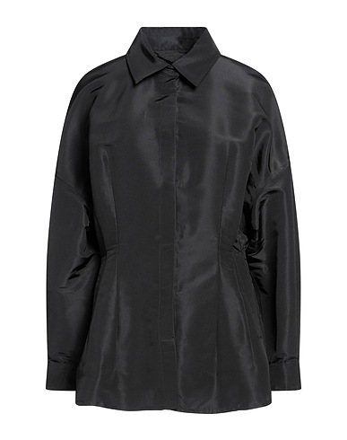 VALENTINO GARAVANI Full-length jacket PINK PP COLLECTION Black 100% Silk