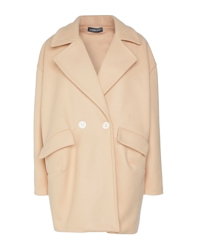 VANESSA SCOTT Caban e doppio petto Beige 80% Poliestere, 18% Viscosa, 2% Elastan