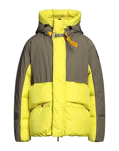 PARAJUMPERS Shell jacket Lime green 51% Polyamide, 49% Cotton, Polyester, Duck down