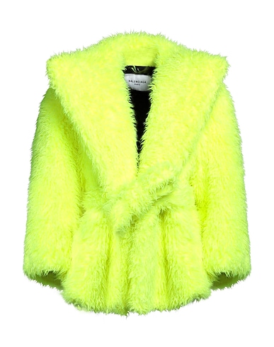 BALENCIAGA Teddy Coat Yellow 63% Polyester, 37% Mohair wool