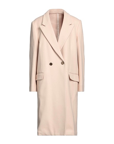 MARSĒM Coat Beige 57% Polyester, 39% Polyacrylic, 4% Wool