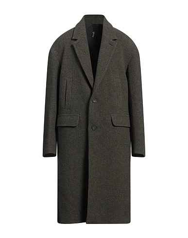 HEVÒ Coat Dark green 75% Virgin Wool, 25% Polyamide