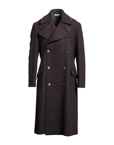 BOTTEGA MARTINESE Coat Black 37% Virgin Wool, 30% Acetate, 29% Polyester, 3% Polyamide, 1% Other Fibres