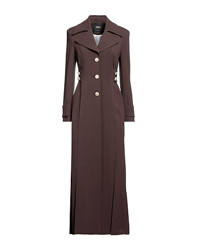 BABYLON Coat Dark brown 65% Polyester, 32% Viscose, 3% Elastane