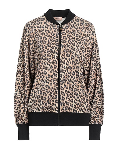 TWINSET Bomber Camel 80% Viscose, 20% Polyamide