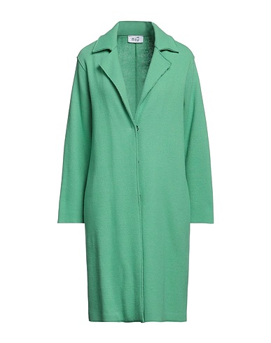 NIŪ Full-length jacket Green 80% Virgin Wool, 20% Polyamide