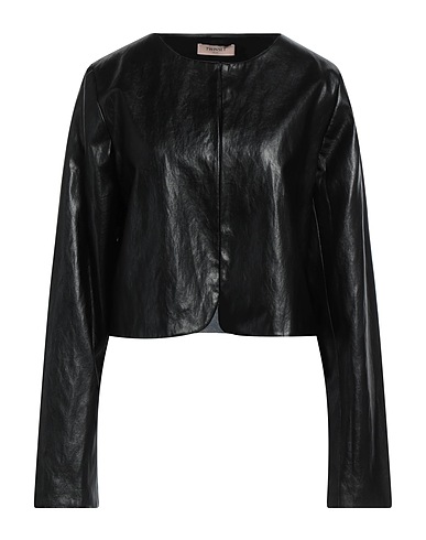 TWINSET Blazer Black 77% Viscose, 15% Polyester, 8% Cotton