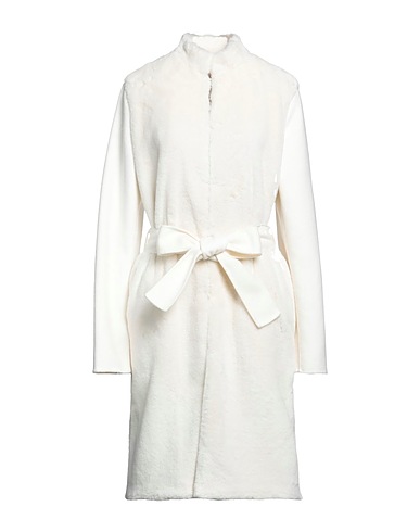 TWINSET Teddy Coat Avorio 50% Poliestere, 50% Lana