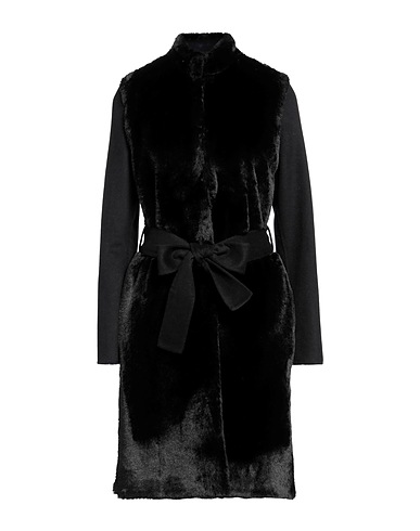 TWINSET Kunstpelz Schwarz 50% Polyester, 50% Wolle