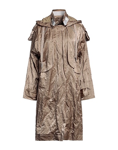 LORENA ANTONIAZZI Full-length jacket Brown 51% Cotton, 39% Polyamide, 9% Metal, 1% Polyester, Viscose