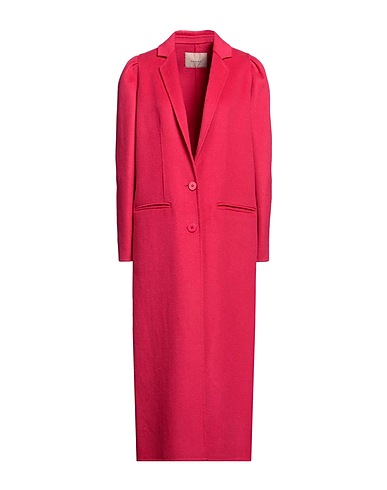 TWINSET Coat Fuchsia 50% Polyester, 50% Wool