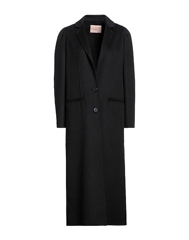 TWINSET Mantel Schwarz 50% Polyester, 50% Wolle